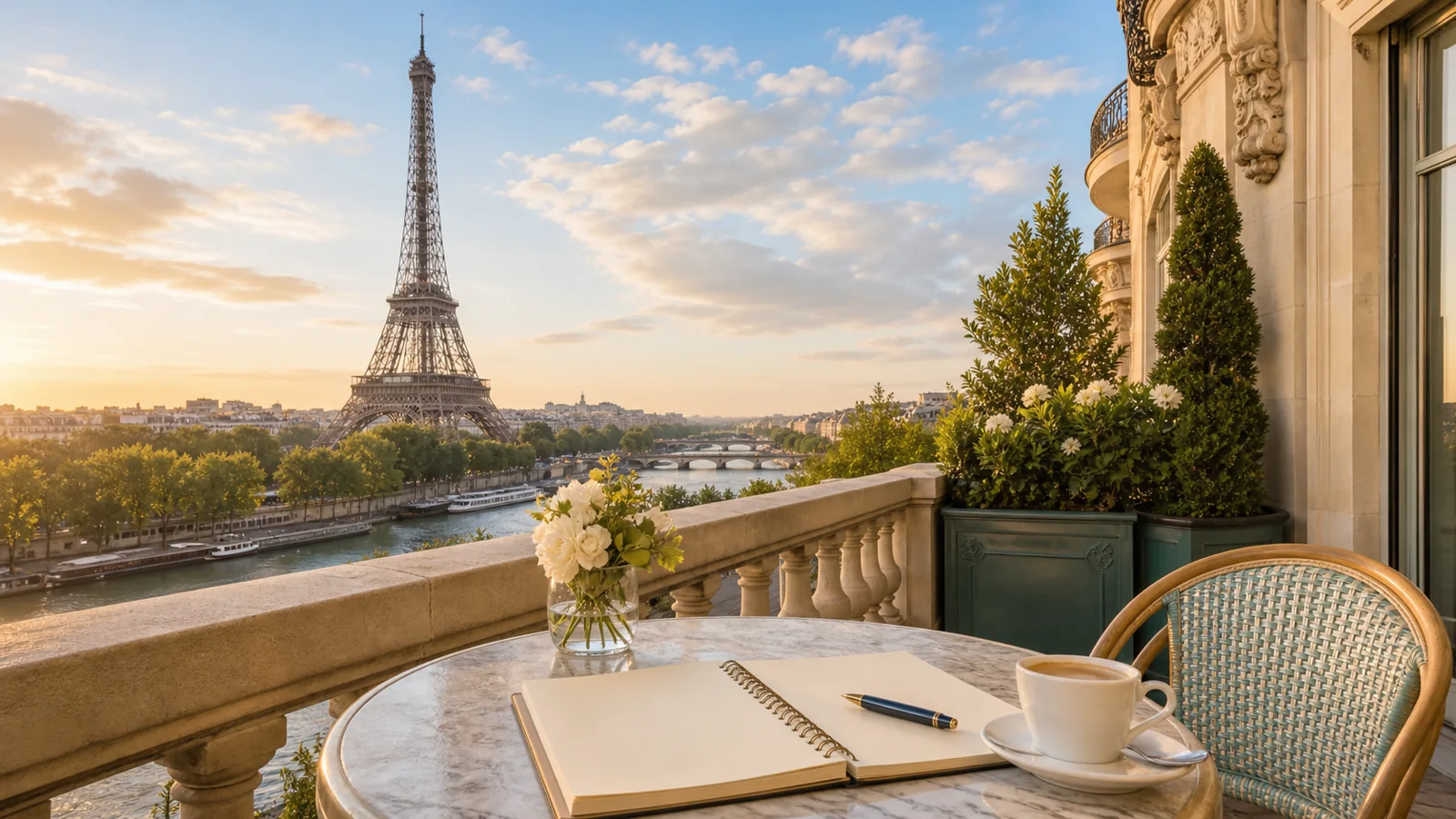 Vista de París y la Torre Eiffel